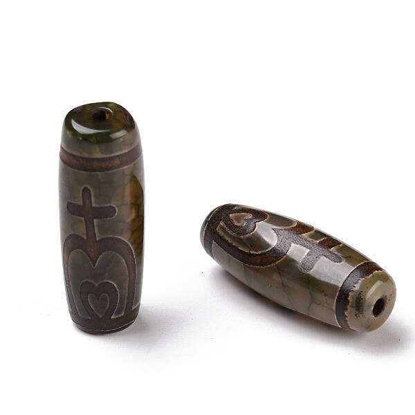 Tibetan Style dZi Beads