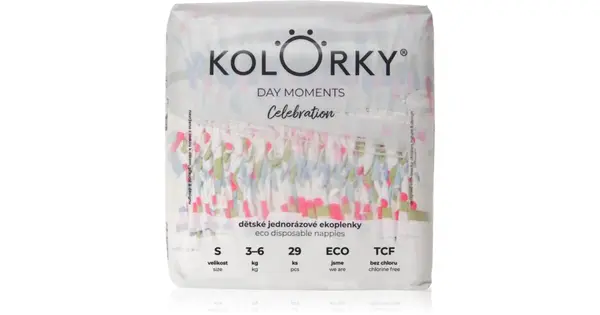 Kolorky DAY Moments Celebration ECO disposable diapers Size S 3-6 kg 29 pieces