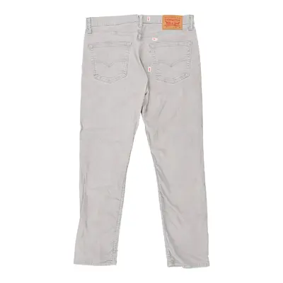 511 White tab Levis Cord Trousers - 35W 28L Grey Cotton