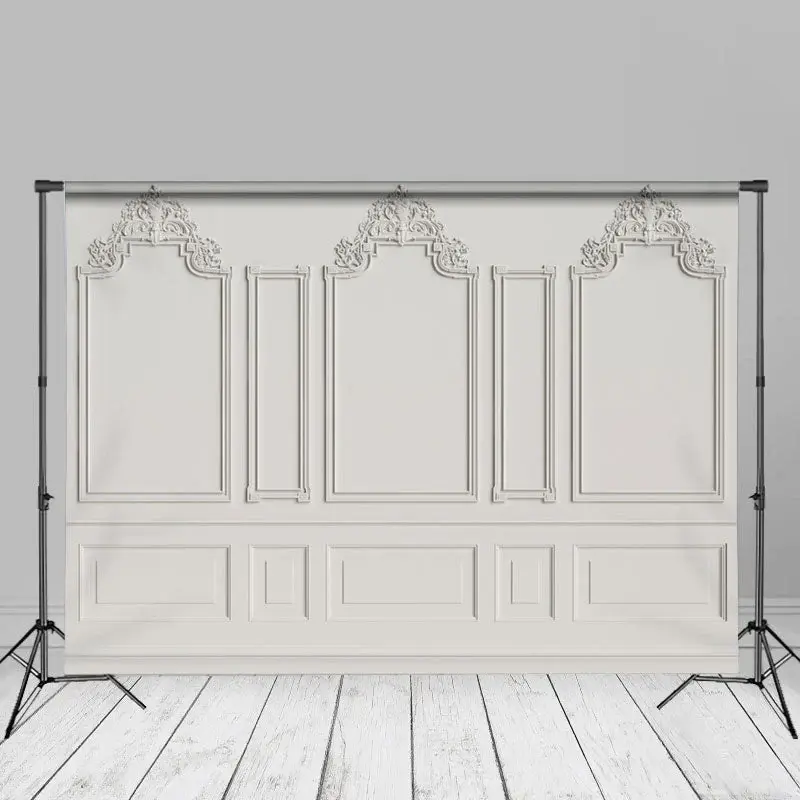 Classic Mirror Frame White Wall Photoshoot Backdrop - Aperturee