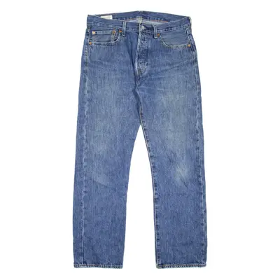LEVI'S 501 BIG E Jeans Mens Blue Regular Straight Stone Wash W32 L30