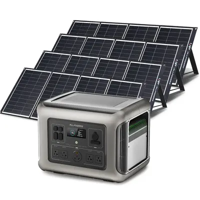 ALLPOWERS Solar Generator Kit 2500W Power Station 200W Solar Panel