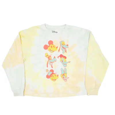 DISNEY Tie Dye Mickey & Friends Orange Sweatshirt 2XL