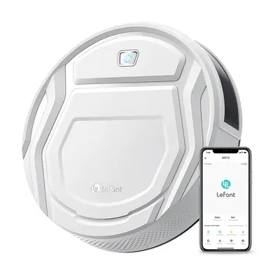 Lefant M210 Pro Robot Vacuum Cleaner – 2200Pa Suction, 120 Mins Runtime, Wi-Fi(2.4GHz ONLY)/App/Voice Control, Ideal for Ha...