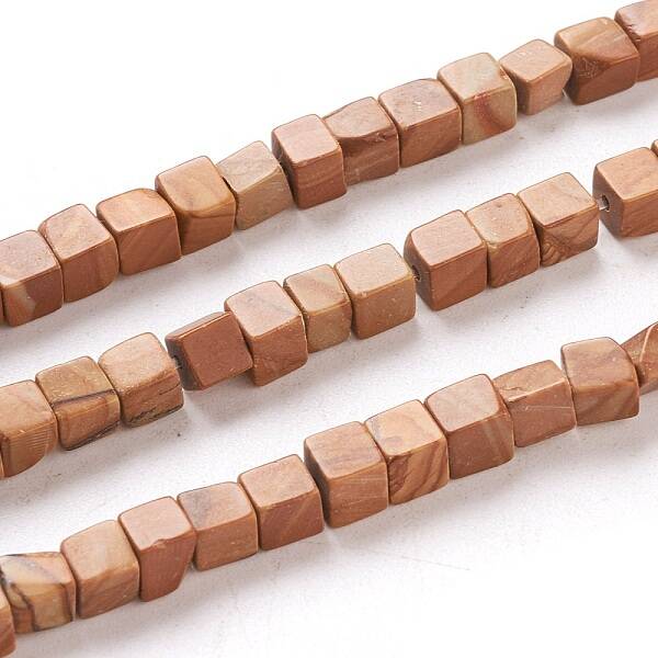Natural Wood Lace Stone Beads Strands