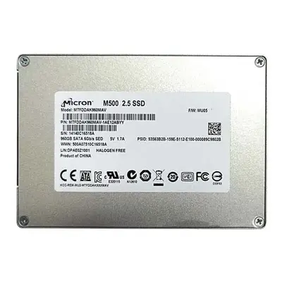 Micron MTFDDAK960MAV | M500 960GB Multi-Level Cell SATA 6Gb/s 2.5-Inch Solid State Drive