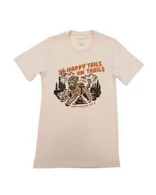 Happy Tails on Trails Forest Unisex Tee | Cholla | Size: XS