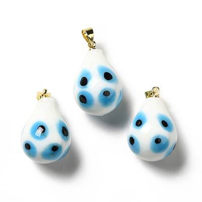 Handmade Evil Eye Lampwork Pendants