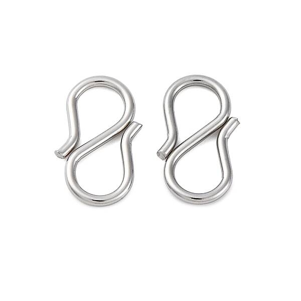Non-Tarnish 304 Stainless Steel S-Hook Clasps