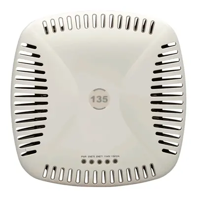JX773A HP Aruba AP-135 IEEE 802.11n 5GHz 450Mbit/s 2 x Ports PoE+ 1000Base-T 6 x Internal Omni-Directional Antennas Wireless ...