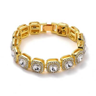 Men's Crystal Rhinestone Tennis Bracelet