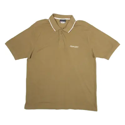 REEBOK Mens Polo Shirt Brown M