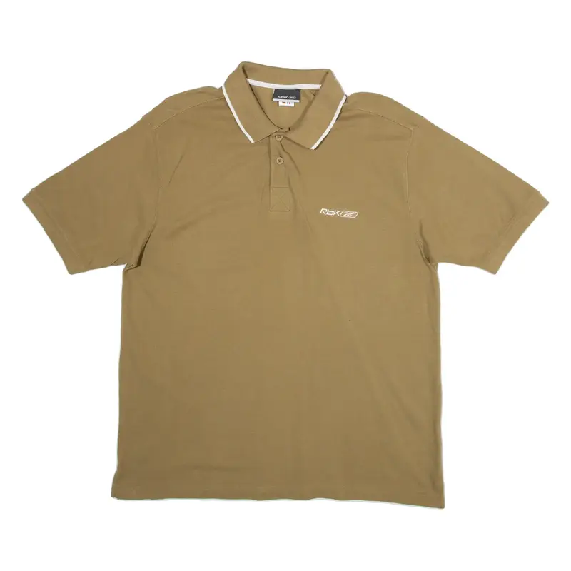 REEBOK Mens Polo Shirt Brown M