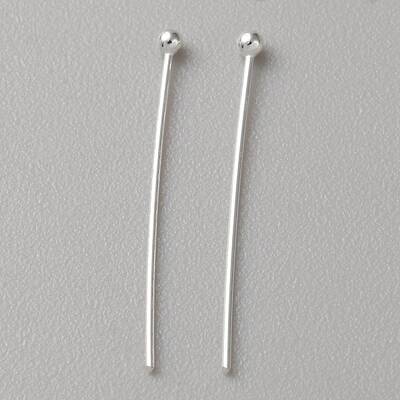 925 Sterling Silver Ball Head Pins