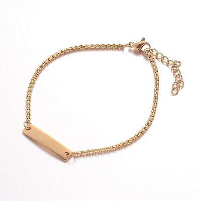 304 Stainless Steel ID Bracelets