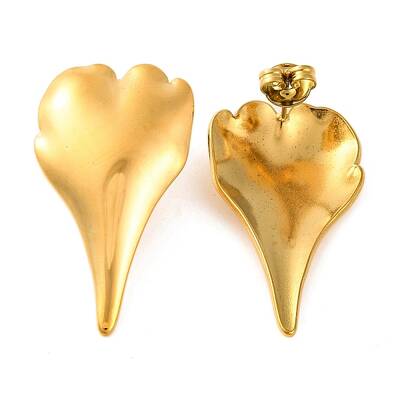 Ion Plating(IP) 304 Stainless Steel Stud Earrings