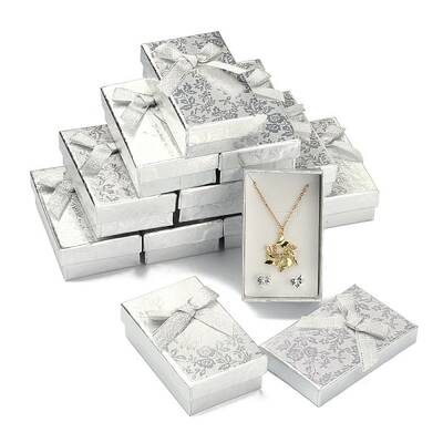 Rectangle Cardboard Jewelry Set Boxes