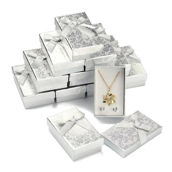 Rectangle Cardboard Jewelry Set Boxes