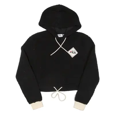 FILA Cropped Womens Black Hoodie M