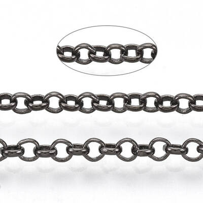 Soldered Brass Coated Iron Rolo Chains