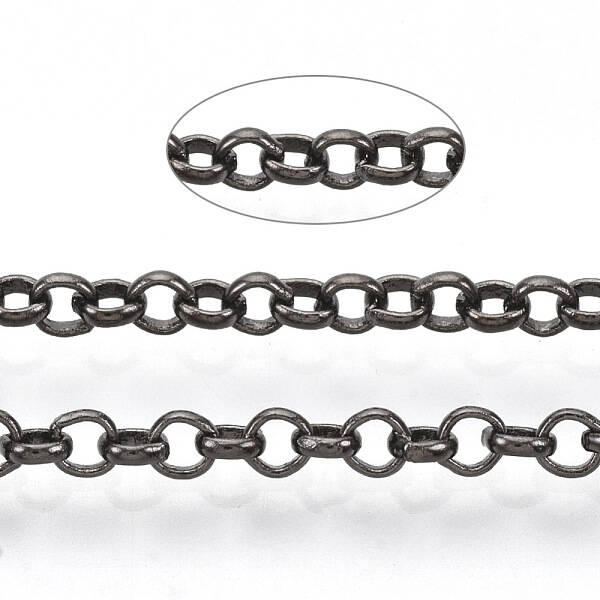Soldered Brass Coated Iron Rolo Chains