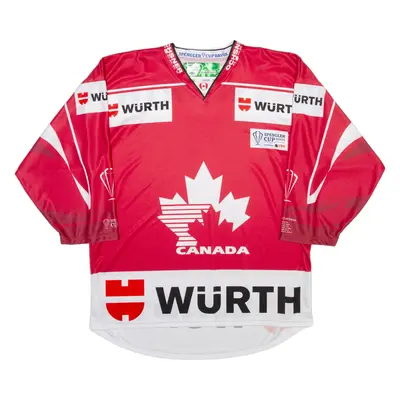 OCHSNER HOCKEY Canada Mens Jersey Red 3/4 Sleeve V-Neck M