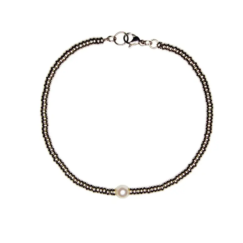 Silver Pearl Bracelet | Size: 7