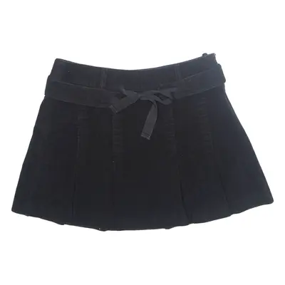 TED BAKER Soft Touch Pleated Womens Mini Skirt Black Short S