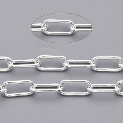 Unwelded Iron Paperclip Chains