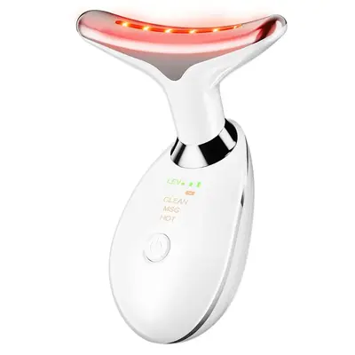 7-in-1 Neck Face Massager, 7 Color Led Face Neck Massage for Skin Care at Home, Portable Facial Massager,Face Sculpting Tool,...