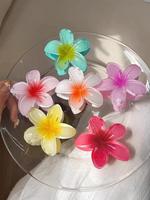 Cute Colorful Flower Shaped Hair Claws, Gifts for Her, Casual Versatile Hair Claw Clips for Women & Girls, Minimalist Hair Ac...