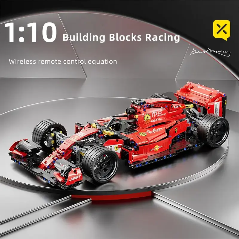 【1： 10】  model car: The perfect gift idea Building blocks Racing car model toy building blocks assembly