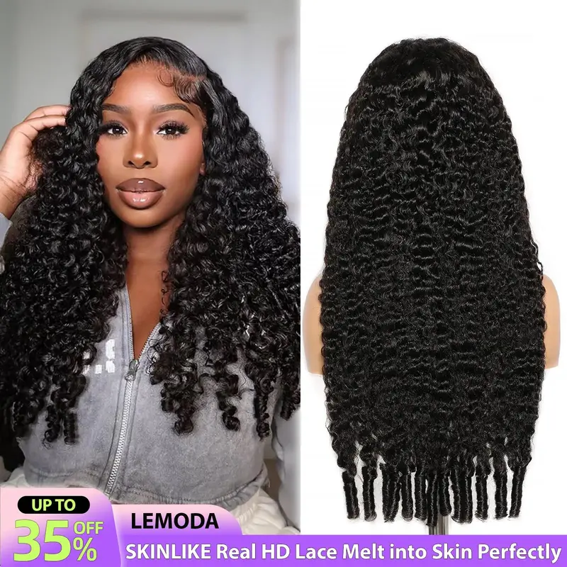 【NEW IN】Lemoda 200% Density Full 13x6 SKINLIKE Real HD Lace Frontal Wigs Burmese Curly 13x4 Full Lace Fro...