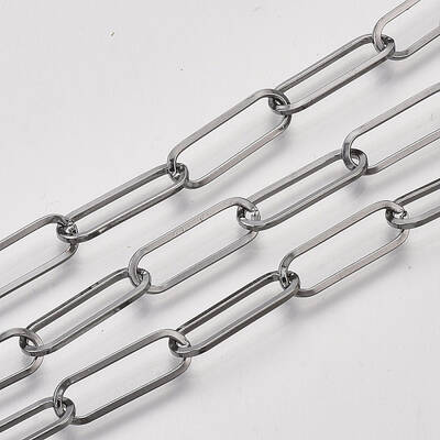 Unwelded Iron Paperclip Chains