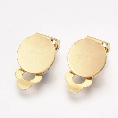 304 Stainless Steel Clip-on Earring Findings