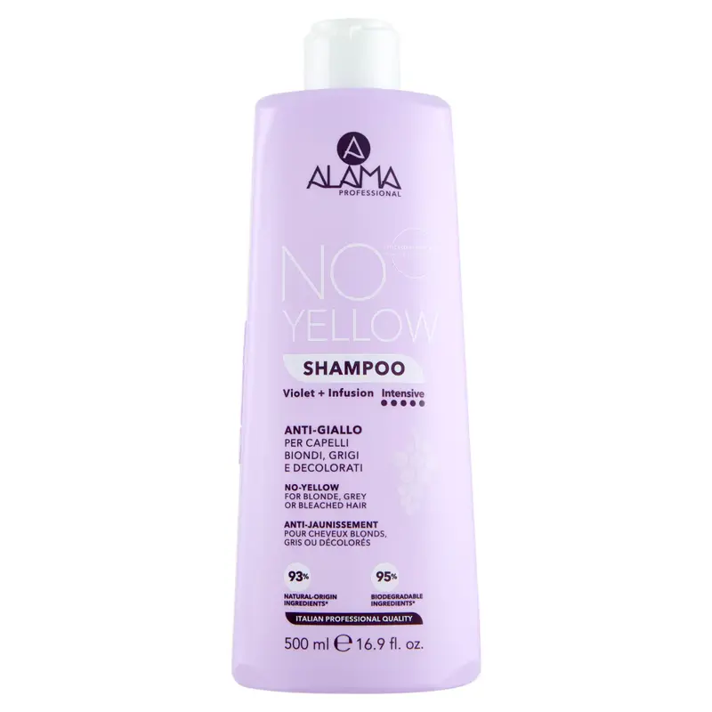 Alama No Yellow Anti-yellow Shampoo for Blonde Hair with Violet 500Ml