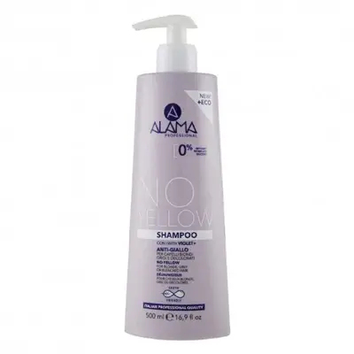 Alama No Yellow Anti-yellow Shampoo for Blonde Hair with Violet 500Ml