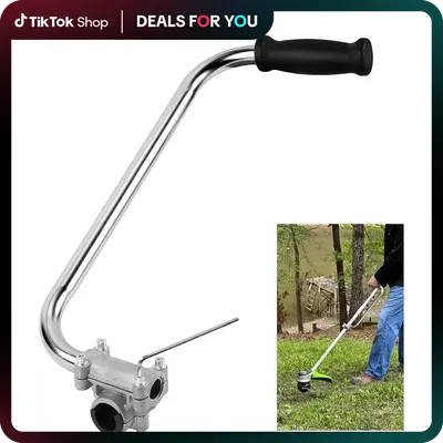 Weed Eater Handle - Ergonomic Weed Eater Attachments Aluminum Trimmer Grip Weedeater Handle with Bracket Clamp for Lawn Care,...