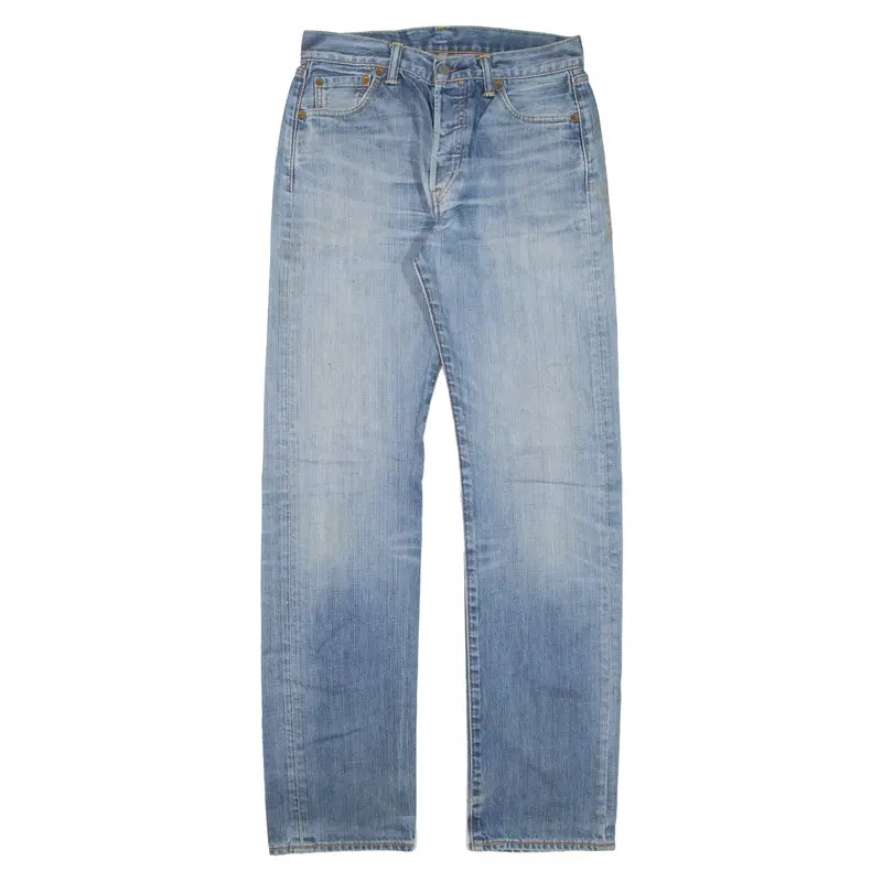 LEVI'S 501 Jeans Blue Denim Regular Straight Mens W30 L34