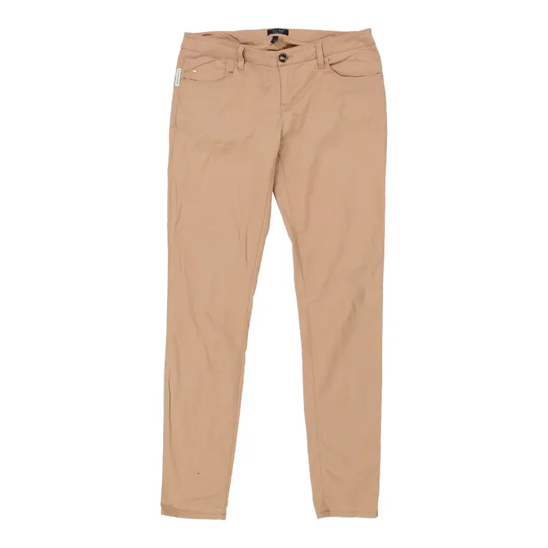 Armani Jeans Skinny Trousers - 32W UK 10 Pink Viscose Blend