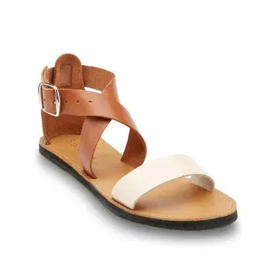 The Jasmine Leather Sandal | Color: Caramel | Size: 9