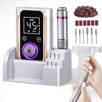 Nail Drill,Portable Electric Nail File 45000RPM,Professional for Acrylic Gel Dip Powder Nails Portable Nail Drill Machine Kit...
