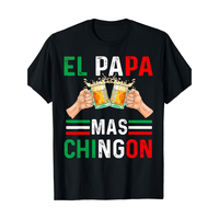 Cotton short sleeves El Papa Mas Chingon Funny Mexican Dad Gift Husband Regalo T-Shirt220g