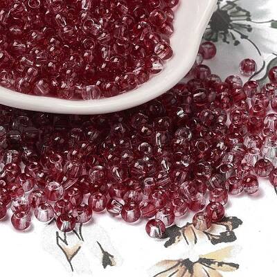 Transparent Colours Glass Round Beads