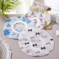 Cartoon Pattern Shower Cap (4pcs), Reusable Waterproof Bath Cap, Shower Cap for Women & Girls, Home Essentials, Bathroom Acce...