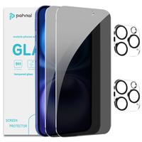 Pehael for iPhone 16/15/14/13/12/11 Series Privacy Screen Protector Anti-Spy Tempered Glass Cellphone Shockproof Full Coverag...