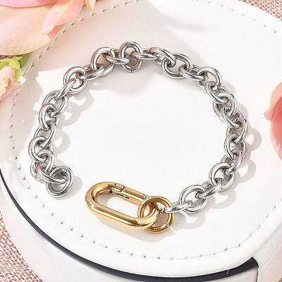 304 Stainless Steel Cable Chain Bracelets for Women Men