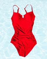 Tall Tummy Control Bathing Suit | Red