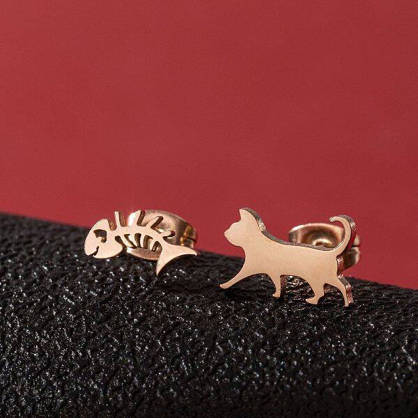 Stainless Steel Stud Earrings for Women