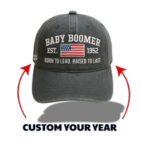 Baby Boomer Customize Hat, Baby Boomer Cap, Baby Boomer Hat Perfect Gift For Dad Low Profile Dad Hat-Pigment Dyed